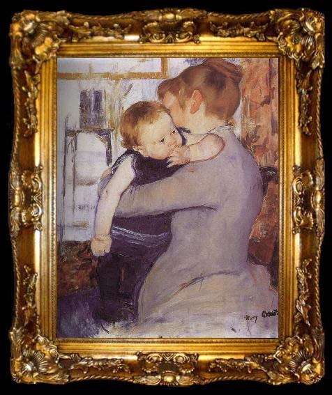framed  Mary Cassatt Mother and son, ta009-2